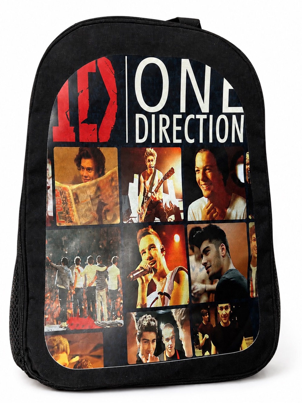 One Direction 1D Photo Collage Backpack Black – New Without Tags – Unused